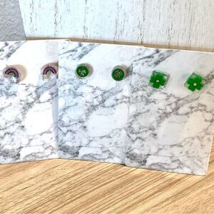 St. Patrick’s day stud earrings